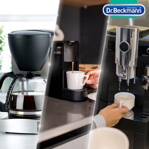 Dr. Beckmann Coffee Machine Cleaning Tabs, Removes Coffee Grease & Oil, 6 Tabs