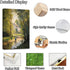 QIXIANG Spring Canvas Wall Art Green Forest Tree River Picture Prints for Living Room Decor (12.00" x 18.00")