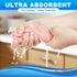 6 Pack 100% 13x13 Inch 6 Cotton Wash Cloth, Highly Absorbent and Soft Feel Fingertip Towels, Machine Washable