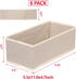 DIOMMELL 6 Pack Foldable Cloth Storage Box, Fabric Baskets for Clothes, Underwear, Socks, Beige