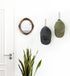 Mkono Set of 2 Black Hat Organizer for Baseball Caps, Wall Mount Hat Holder, 5 Inch Space Saving, Holds 20 Caps