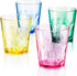SCANDINOVIA 8 oz Unbreakable Premium Juice Glasses, Set of 4, BPA Free, Dishwasher Safe