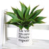 JUSTOYOU Large 12.5" Artificial Succulents Aloe Plants, Real Touch Fake Flowers for Home Arrangement
