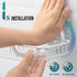 TAILI Soap Bar Holder Dish with Hooks, Shower Soap Tray Saver Suction Cup with Razor Holder for Wall, Rustproof