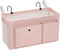 Bedside Caddy Bedside Organizer with Fixed Straps & Water Bottle Holder, Bunk