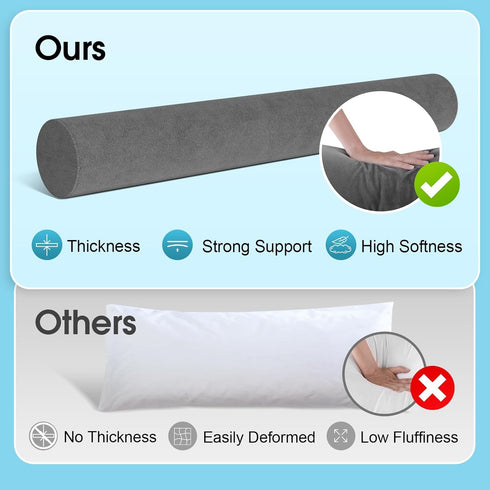 SereneCloud (35.43"*7.9") Memory Foam Body Pillow for Bed, Long & Big Full Body Pillows for Adults, Multifunctional