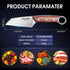 Huusk Japan Small Meat Knife, Portable Kitchen Knives for Steak, Fruit, Carbon Steel Boning Knife, Vegetable Knife with