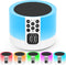 AFEXOA Night Light Bluetooth Speaker Alarm Clock, Sound Machine with White Noise, Dimmable