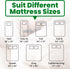 ECOHomes Non Slip Mattress Gripper Pad - Anti Slip Grip Pads Holder for Couch Cushion, Sofa, Patio & Furniture