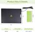 12 16 Inch 30W 40 Tetuga Chick Heating Plate - x Chicken Heater Plate for Chicks with Adjustable Height & Angle - Safer