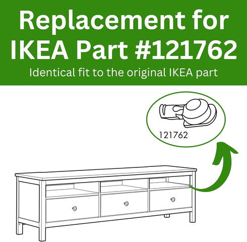 Spare Hardware Parts #121762) (Pack 12) Old Billy Bookshelf Pins (Replacement for IKEA Part