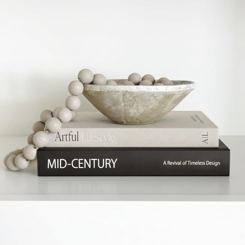 Aesthetic Decorative Books - Set of 2 Stylish Boxes Enhance Your Coffee