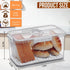 Counter Gifhomfix Bread Box Bread Boxes for Kitchen Airtight, Time Recording Bread Storage Container with Lid, Bread