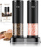 Electric Salt and Pepper Grinder Set Automatic Battery Pepper Mill Shakers Adjustable