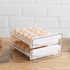HOMQUEN Egg Container for Refrigerator, 40 Grid/2 Layer Egg Holder, Clear Plastic Egg Storage Box for Fridge