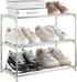 Small Shoe Rack, Narrow Stackable Shoe Shelf Organizer for Entryway, Doorway and