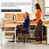 Home Office Chair Ergonomic Desk Chair, Swivel Rolling Computer Chair with Lumbar Support, Adjustable Stool (Black)