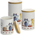 Sets Countertop, 3-Piece SPOTTED DOG GIFT COMPANY Canisters for the Kitchen Airtight Ceramic Food Storage Containers