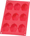 Mrs. Anderson's Baking Silicone 9-Cup Madeleine Cookie Pan, Non-Stick European-Grade Silicone