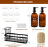 16.9 oz Set Countertop Dish Soap Dispenser for Kitchen, fl Amber Hand and Dish Soap Dispensers, Kitchen Soap Dispenser