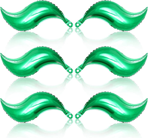 KatchOn Mermaid Tail Balloon - 25 Inch, Pack of 6 | Foil Curve Balloon for Garland | Green Mermaid Birthday Decorations
