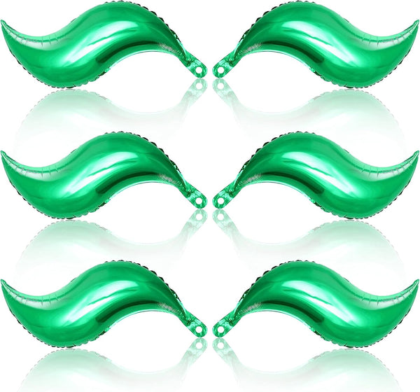 KatchOn Mermaid Tail Balloon - 25 Inch, Pack of 6 | Foil Curve Balloon for Garland | Green Mermaid Birthday Decorations