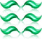 KatchOn Mermaid Tail Balloon - 25 Inch, Pack of 6 | Foil Curve Balloon for Garland | Green Mermaid Birthday Decorations