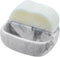 MyGift Modern White Resin Sponge Holder for Kitchen Sink, Countertop Dish Sponge