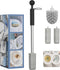 Toilet Bowl Cleaner Brush and Holder Set, Pumice Stone with Handle for