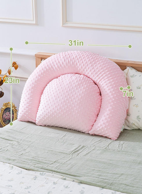INSEN Reading Pillow with Back Support, Sit Up Bed Pillow for Reading, Nursing & Relaxation, for Adults, Moms and Kids