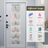 2PK Over the Door 12 Pocket Hanging Shoe Organizer for Efficient Storage