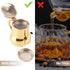 Tea Kettle, 500ml Stainless Steel Teapot with Filter, Proof Oil Strainer Pot for Hotels, Restaurants, Homes (Gold)