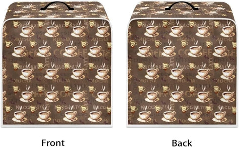 Coffee Design Blender Cover, Anti Fingerprint Polyester Dust Proof Kitchen Tool, Stain Resistant