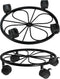 Chinpakden 2 Pack Rolling Plant Stands with Wheels - 10.24" Plant Caddy, 360
