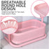 KINGRACK 3 Tier Bathroom Organizer Countertop, Multi-Purpose Makeup Organizer, Rotating Desktop Skincare Tray, Pink