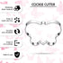8 Pieces Butterfly Cookie Cutter Set - Stainless Steel Biscuit Cutter Mould and 6 Sugar Stirring Pins for Baking