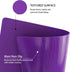ZVP Flexible Plastic Cutting Board Set of 5 Gradient Color, Colorful Chopping Boards, BPA Free Mats, Non Slip, Dishwasher Safe, 15x12 Inch, Purple Multi-Color by ZVP