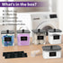 4+1 Pack COAZEX Clear Laundry Pods Container & Dryer Sheet Holder, Plastic Square Laundry Room Organization and Storage