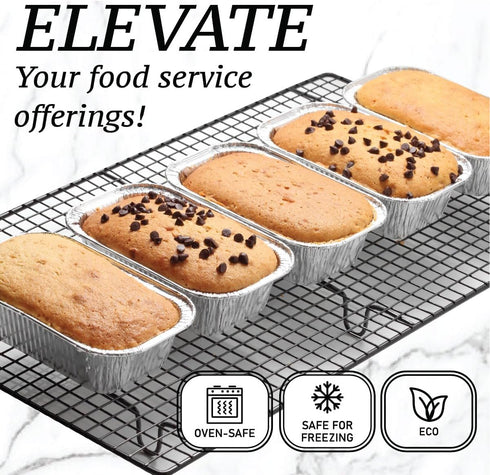Spare Essentials 35 Pack Aluminum Foil Mini Loaf Pans for Baking Individual Bread Loaves