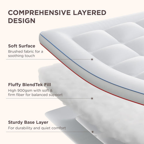 21 Inches, Bedsure Queen Mattress Topper - Extra Thick Mattress Pad Cover with Deep Pocket fits up to Soft Pillow Top
