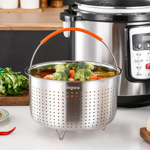 Steamer Basket for Instant Pot, Stainless Steel Vegetable Steamer Basket Insert for 8qt Pots