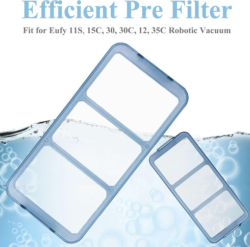 Replacement Parts Accessories Kit for Eufy RoboVac 11S, 15C, 30, 30C, 12, 35C - Filters & Brushes