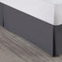 Nestl Dark Gray Bed Skirt Queen Size - 14 Inch Drop, Pleated Microfiber Hotel Quality