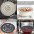 QTECLOR Pot Cover Spill Stopper Lid, Thicken Silicone Boil Over Safeguard, FDA Food Grade Cover for Pots 8" to 11.5"