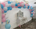 White, Light Pink, Light Blue Balloons, 100 Pack 12 Inch Latex Balloons for Baby Shower Birthday Party Supplies