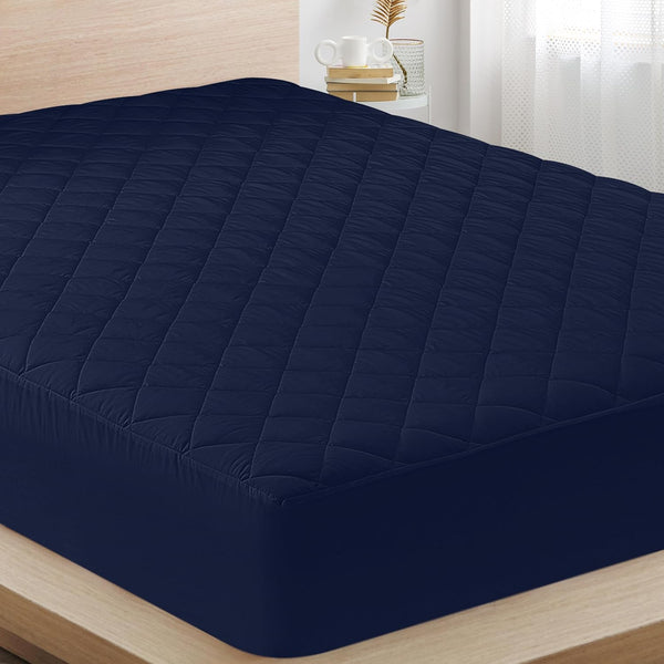 Utopia Bedding Quilted Fitted Mattress Pad (Full), Elastic Mattress Protector, Stretches up to 16 Inches Deep, Machine