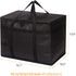 DIOMMELL XL Insulated Reusable Grocery Bags, Heavy Duty Cooler Totes with Zipper for Hot or Cold Food Delivery