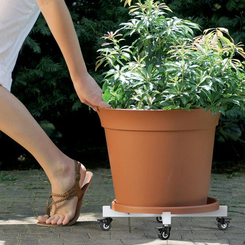 14in 21inch 4 500 Lbs, Plant Caddy With Wheels, Adjustable to Heavy Duty Rolling Plant Dolly, Metal Plant Stand