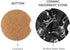Britimes Absorbent Car Coasters, 2 Pack for Cup Holders, 2.56" Ceramic Stone & Non-Scratch Cork Base