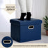 17x13x13in COSYLAND Storage Ottoman Leather Ottoman Rectangle Footrest Footstool Folding Ottoman for Room Dorm Small